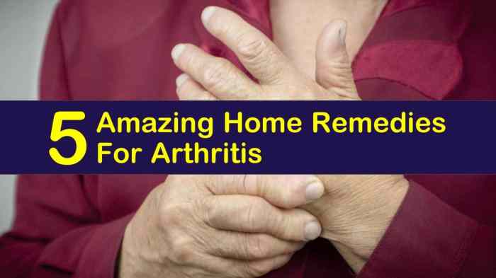 Arthritis home remedies
